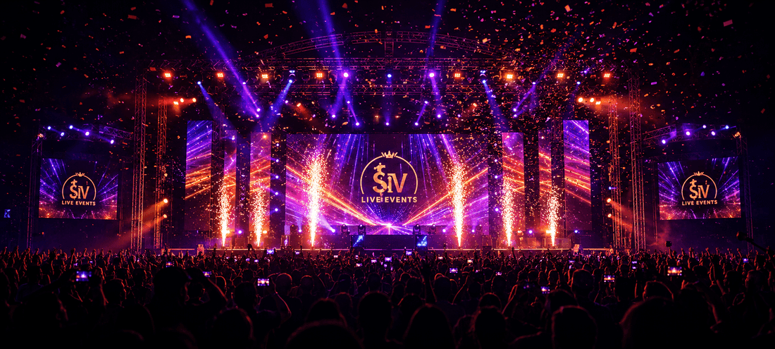 Visual jockey mixing live show visuals
